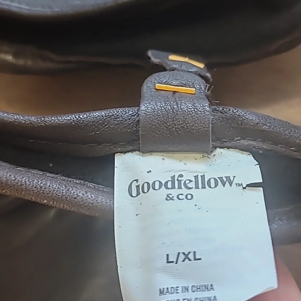 Women's Brown‎ Leather Gloves Size L/XL very good pre-owned Condition